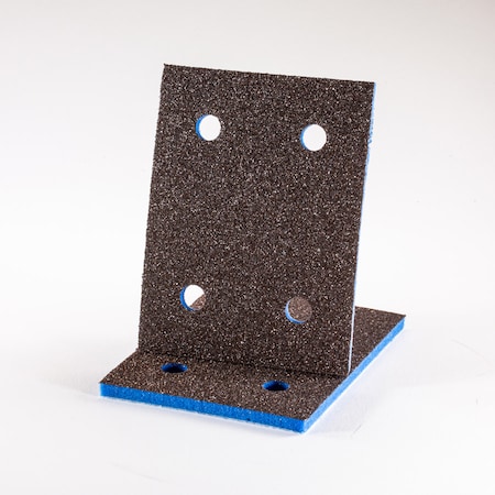 EKASILK PLUS 5mm Sponge 3x 4 Medium-Fine (150-180 Grit Finish) 4 Holes Hook & Loop Sanding Pad